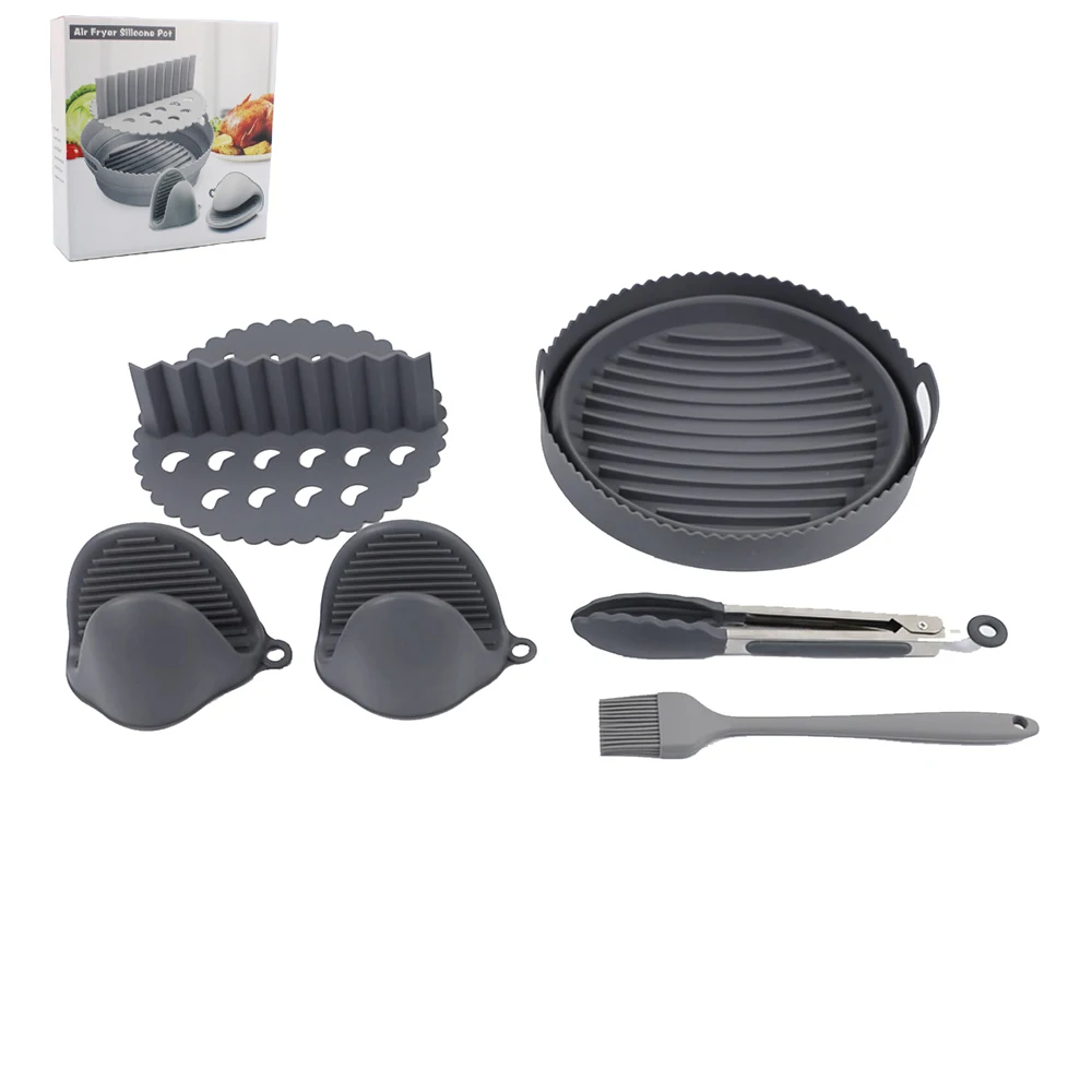 Air Fryer Silicone Folding Baking Pan Round Baking Basket Oven Baking Tray Resistant To High Temperature Chicken Pan Liner set
Air Fryer Silicone Folding Baking Pan Round Baking Basket Oven Baking Tray Resistant To High Temperature Chicken Pan Liner set