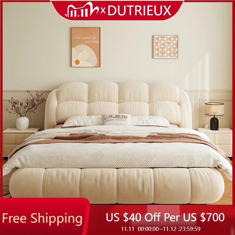 Кремовая двуспальная минималистичная кровать, французская современная домашняя главная спальня, удобная кровать, элитная эстетика, Cama De Casal, кровати, мебель
Кремовая двуспальная минималистичная кровать, французская современная домашняя главная спальня, удобная кровать, элитная эстетика, Cama De Casal, кровати, мебель