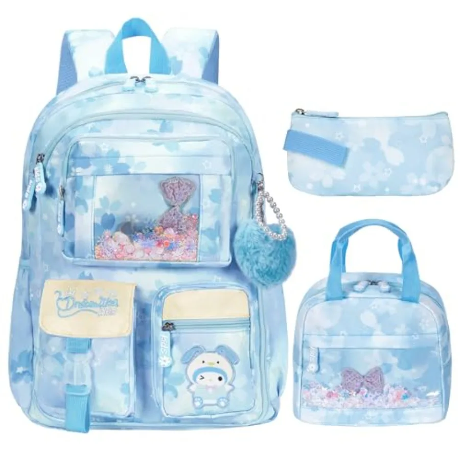 Backpack for Girls Cartoon School Bag for Elementary Middle School Students Kawaii 's Book Bag with Lunch Box and Pencil Case 1
Backpack for Girls Cartoon School Bag for Elementary Middle School Students Kawaii 's Book Bag with Lunch Box and Pencil Case 1