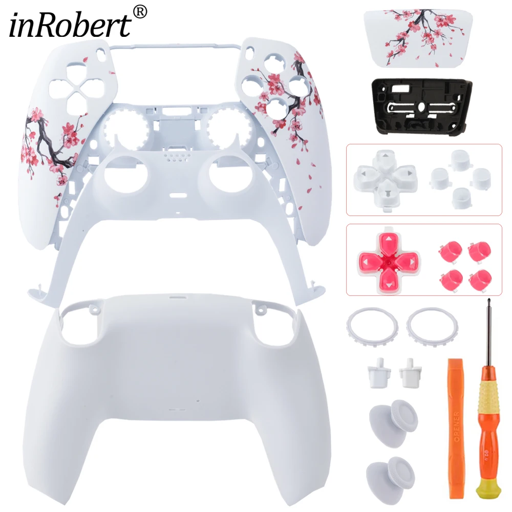 Full Replacement Controller Shell Set For PS5 DualSense Housing BDM-010/020/030/040/050 Peach Blossoms DIY Mod Case with Tools
Full Replacement Controller Shell Set For PS5 DualSense Housing BDM-010/020/030/040/050 Peach Blossoms DIY Mod Case with Tools
