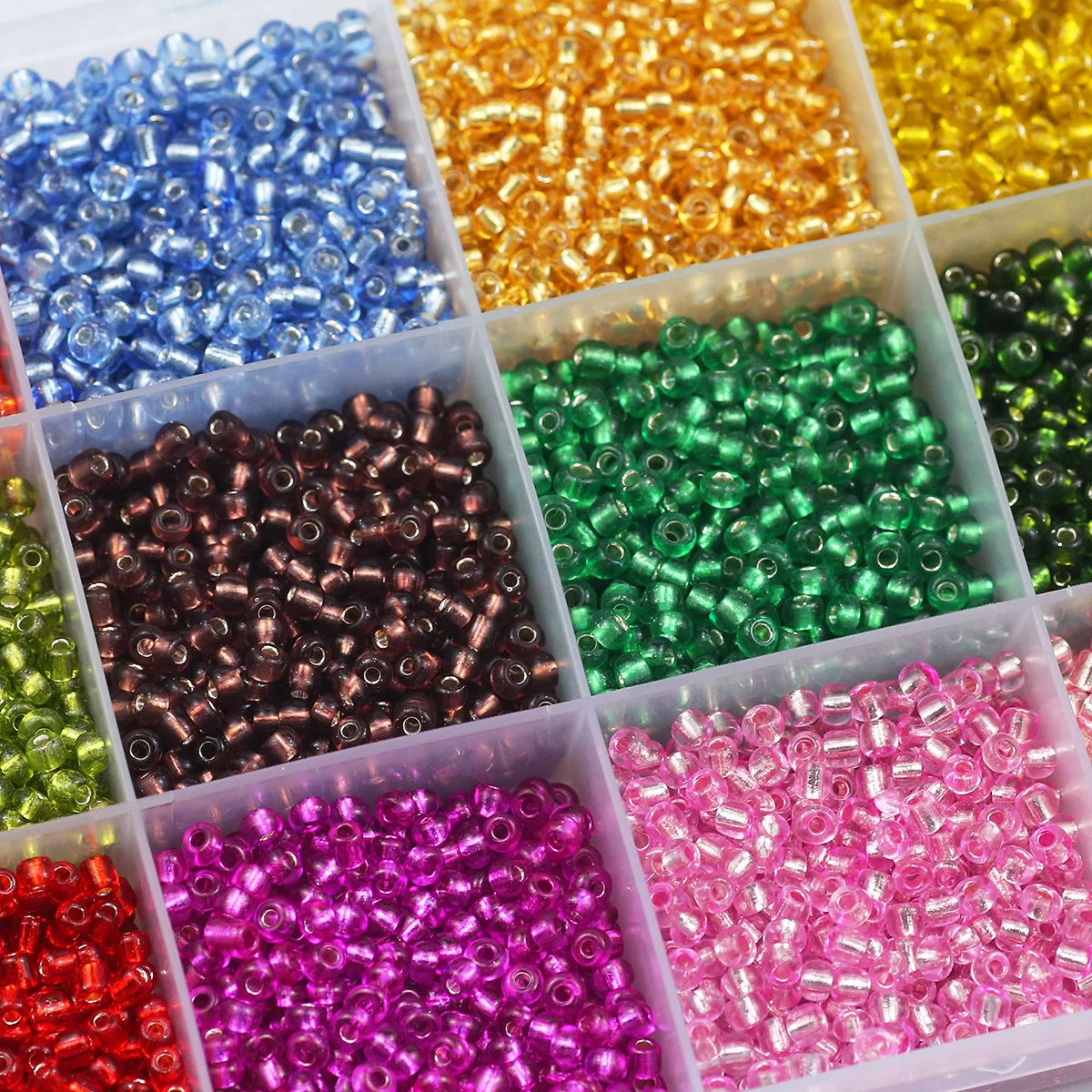 2/3/4mm 15 Grids Colorful Silvery Infused Acrylic Rice Bead Glass Spacer Loose Beads Kit Box For Jewelry Bracelet DIY Accessorie
2/3/4mm 15 Grids Colorful Silvery Infused Acrylic Rice Bead Glass Spacer Loose Beads Kit Box For Jewelry Bracelet DIY Accessorie