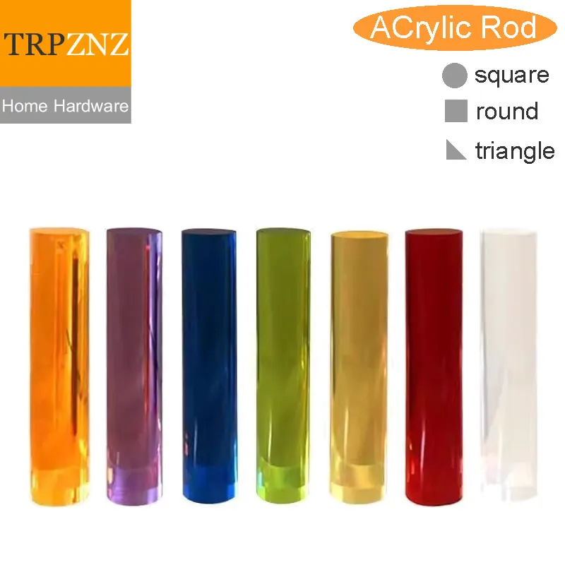 PMMA ACrylic Rod Bar Diameter 3-50mm Red Blue Pink Plexiglass Round Triangle Square Transparent Sticks for Light Guide Sticks
PMMA ACrylic Rod Bar Diameter 3-50mm Red Blue Pink Plexiglass Round Triangle Square Transparent Sticks for Light Guide Sticks
