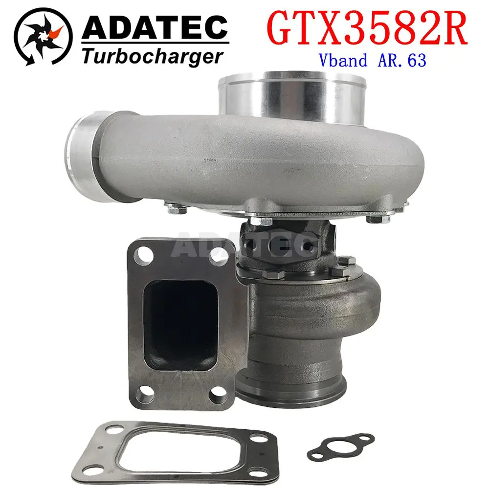 GTX3582R Turbocharger Gen II T3 Vband AR.63 Dual Ceramic Ball Bearing Billet wheel Horsepower 450-900 Displacement 2.0L-4.5L
GTX3582R Turbocharger Gen II T3 Vband AR.63 Dual Ceramic Ball Bearing Billet wheel Horsepower 450-900 Displacement 2.0L-4.5L