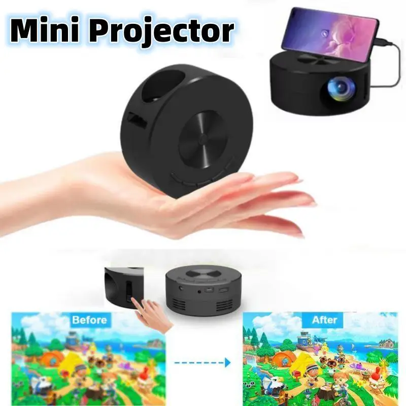 YT200 Mini LED Mobile Video Projector Support 1080P Home Theater Media Player Kids Home Wired Same Screen Projector for Android
YT200 Mini LED Mobile Video Projector Support 1080P Home Theater Media Player Kids Home Wired Same Screen Projector for Android