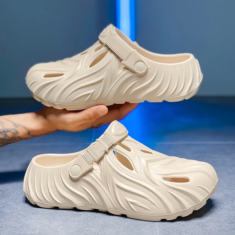 New Men's Thick Sole Clogs, Breathable Soft Bottom Closed Toe Slippers, Non-slip Wear-resistant Shoes for Daily Outdoor & Beach
New Men's Thick Sole Clogs, Breathable Soft Bottom Closed Toe Slippers, Non-slip Wear-resistant Shoes for Daily Outdoor & Beach