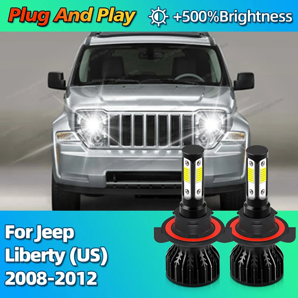 2Pcs Turbo 30000Lm Car Headlight LED Bulbs CANBUS Lights H13 9008 For Jeep Liberty (US) 2008 2009 2010 2011 2012 Headlamp
2Pcs Turbo 30000Lm Car Headlight LED Bulbs CANBUS Lights H13 9008 For Jeep Liberty (US) 2008 2009 2010 2011 2012 Headlamp