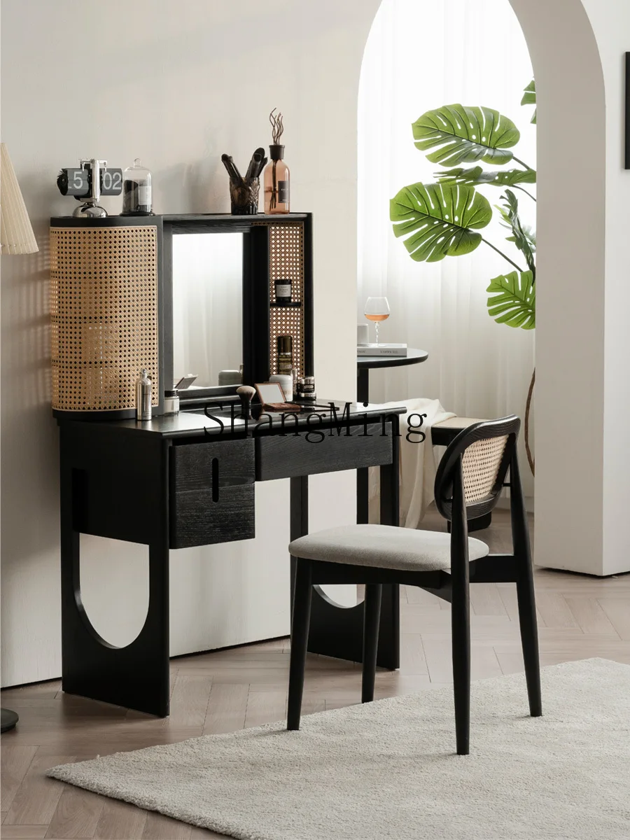CL retro rattan dresser bedroom storage integrated small apartment makeup table light luxury solid wood dressing table
CL retro rattan dresser bedroom storage integrated small apartment makeup table light luxury solid wood dressing table