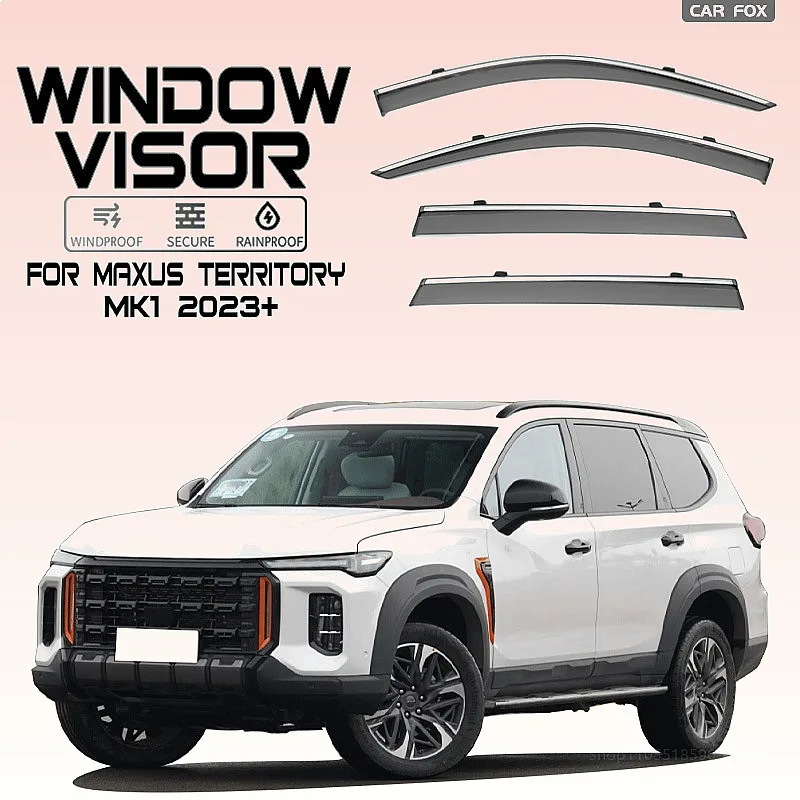 For MAXUS Territory 2023+ Car Window Visor Rain Sun Shade Awning Windshield Side Deflector Auto Accessories
For MAXUS Territory 2023+ Car Window Visor Rain Sun Shade Awning Windshield Side Deflector Auto Accessories