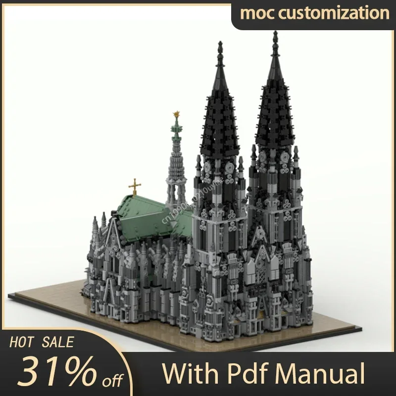 8348pcs Medieval Castle Model Moc Cologne Cathedral Modular Building Bricks DIY Architecture Assembly Blocks present
8348pcs Medieval Castle Model Moc Cologne Cathedral Modular Building Bricks DIY Architecture Assembly Blocks present