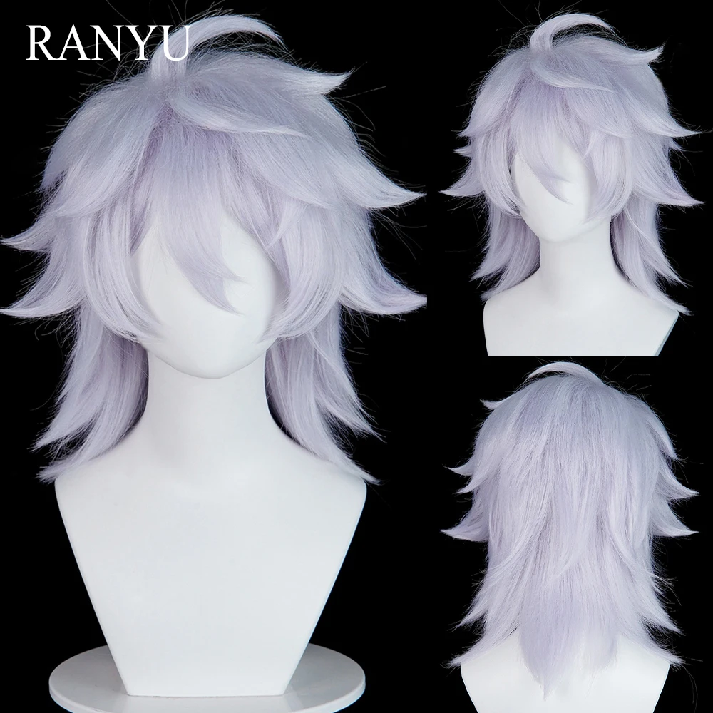 Silver Purple Short Straight Synthetic Wigs with Bans Anime Game Cosplay Fluffy Wig Heat Resistant for Daily Party
Silver Purple Short Straight Synthetic Wigs with Bans Anime Game Cosplay Fluffy Wig Heat Resistant for Daily Party