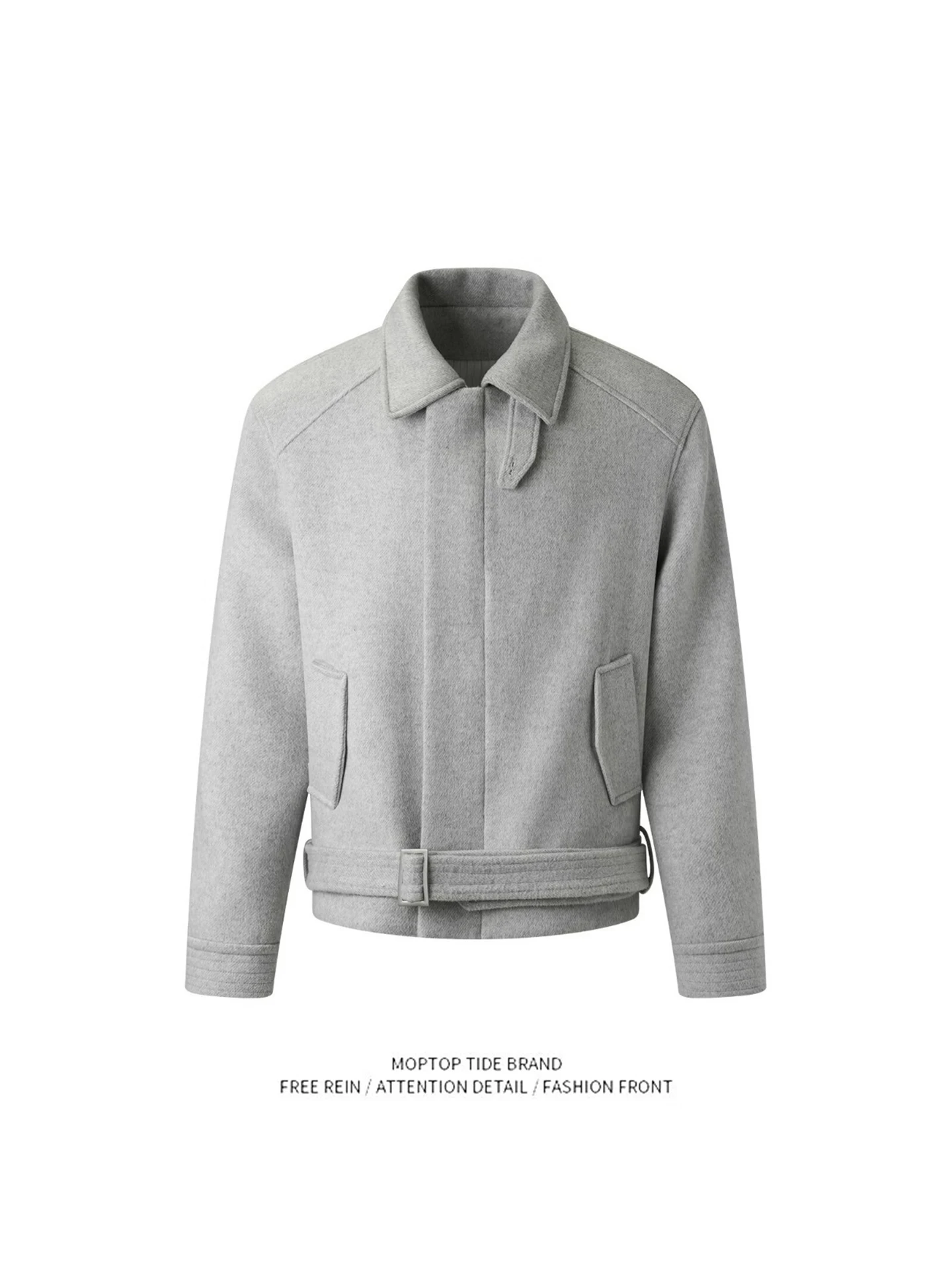 Thiened Warmth Woolen Jaet Men's Sle Autumn Winter American Retro Binding Ne Coat ort Length Coat Youth Faion
Thiened Warmth Woolen Jaet Men's Sle Autumn Winter American Retro Binding Ne Coat ort Length Coat Youth Faion