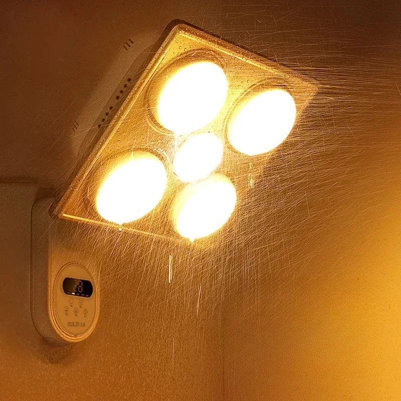 Bathroom bathroom heater wall mounted lamp heater five lamp wall mounted waterproof explosion-proof heating bath home
Bathroom bathroom heater wall mounted lamp heater five lamp wall mounted waterproof explosion-proof heating bath home