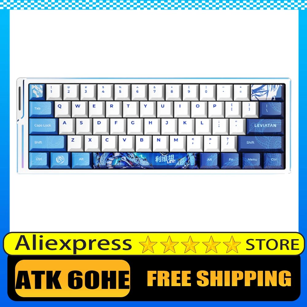 ATK LEV EDGE 60HE Механическая клавиатура с магнитным переключателем 8000 Гц Проводная игровая клавиатура из алюминиевого сплава Клавиатура на заказ Valorant
ATK LEV EDGE 60HE Механическая клавиатура с магнитным переключателем 8000 Гц Проводная игровая клавиатура из алюминиевого сплава Клавиатура на заказ Valorant