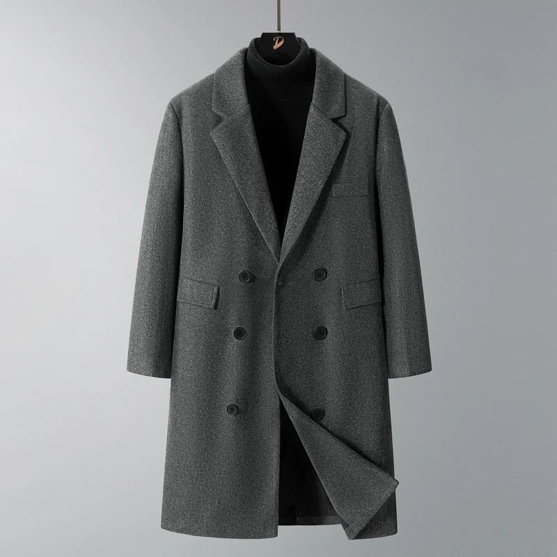 Autumn and Winter Knee Length Woolen Coats Men's Casual Loose Woolen Coat Korean Version Plus Size Long Coats Windbreaker
Autumn and Winter Knee Length Woolen Coats Men's Casual Loose Woolen Coat Korean Version Plus Size Long Coats Windbreaker