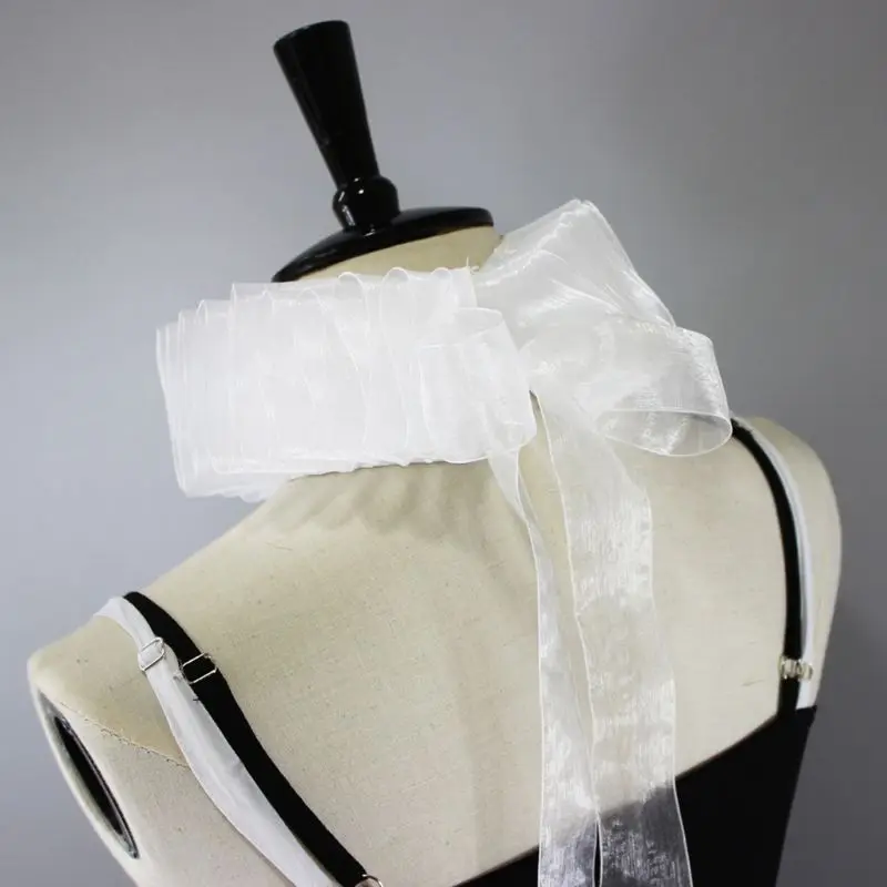 Womens Elizabethan Ruffled Fake Collar White Clown Neck Ruff Vintage Victorian Halloween Drop Shipping
Womens Elizabethan Ruffled Fake Collar White Clown Neck Ruff Vintage Victorian Halloween Drop Shipping