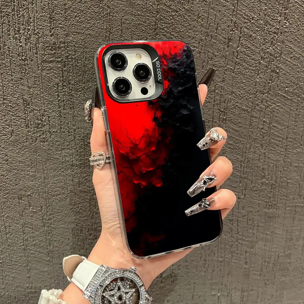 Red and black creative phone cases suitable for iPhone16, 17, 15, 14, 13, 12, 11Pro/Max/Plus anti drop and shockproof back cover
Red and black creative phone cases suitable for iPhone16, 17, 15, 14, 13, 12, 11Pro/Max/Plus anti drop and shockproof back cover