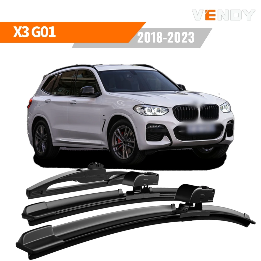 1set Front & Rear Windshield Wiper Blades Windscreen Wipers For BMW X3 G01 2018-2023 Rubber Brushes Car Accessories Refills
1set Front & Rear Windshield Wiper Blades Windscreen Wipers For BMW X3 G01 2018-2023 Rubber Brushes Car Accessories Refills