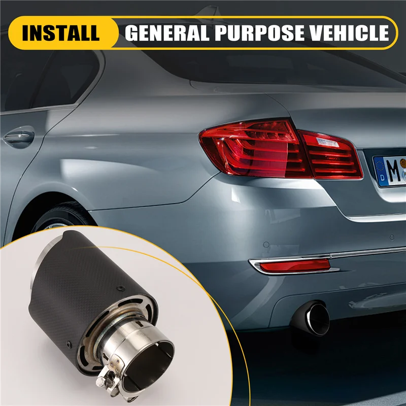 QB-Car Matte Carbon Fiber Exhaust Tip Universal Car Exhaust Pipe Modification Tail Throat Clip-On Tail Pipe
QB-Car Matte Carbon Fiber Exhaust Tip Universal Car Exhaust Pipe Modification Tail Throat Clip-On Tail Pipe