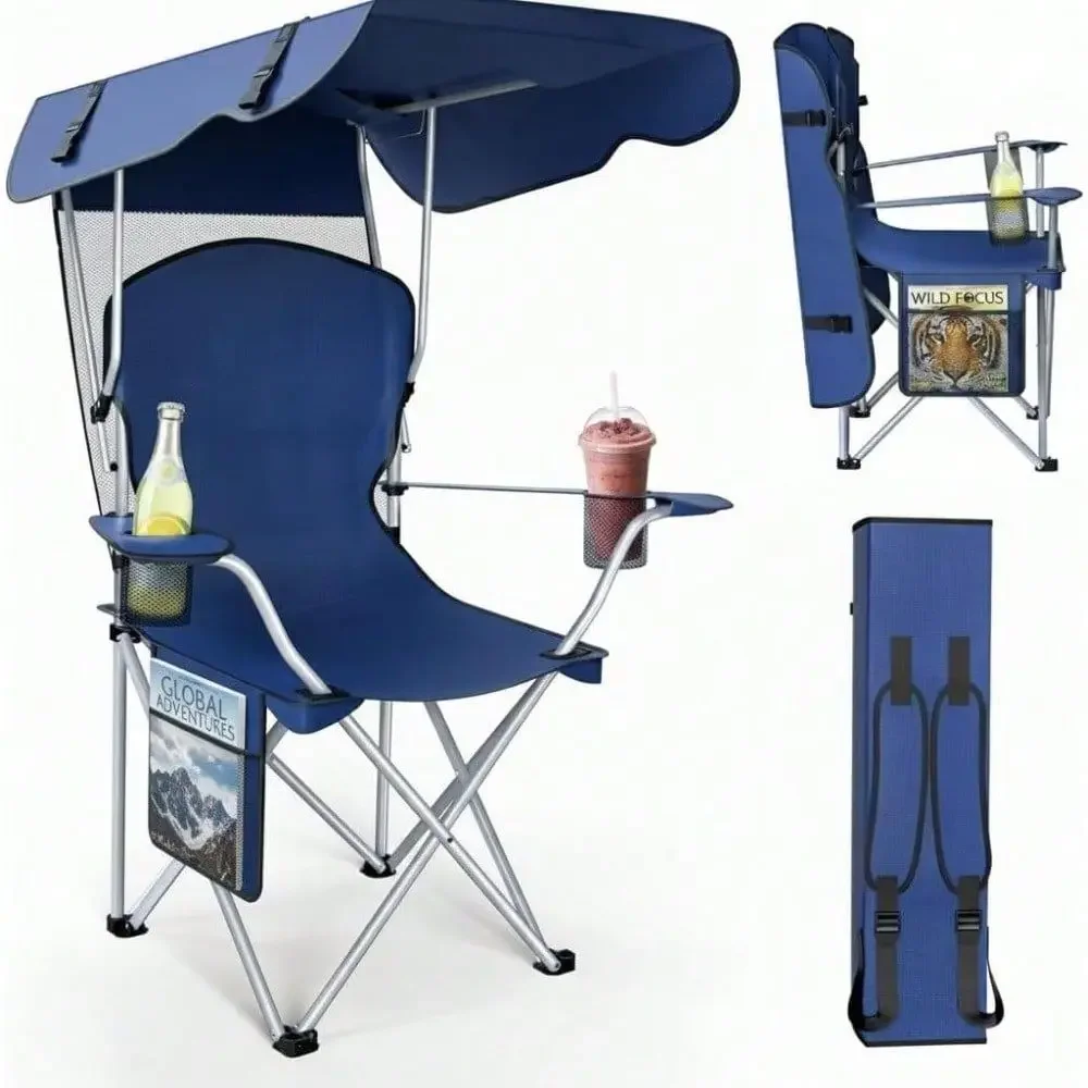 Chair With Canopy Foldable Sun Shade For For Beach Camping Folding
Chair With Canopy Foldable Sun Shade For For Beach Camping Folding
