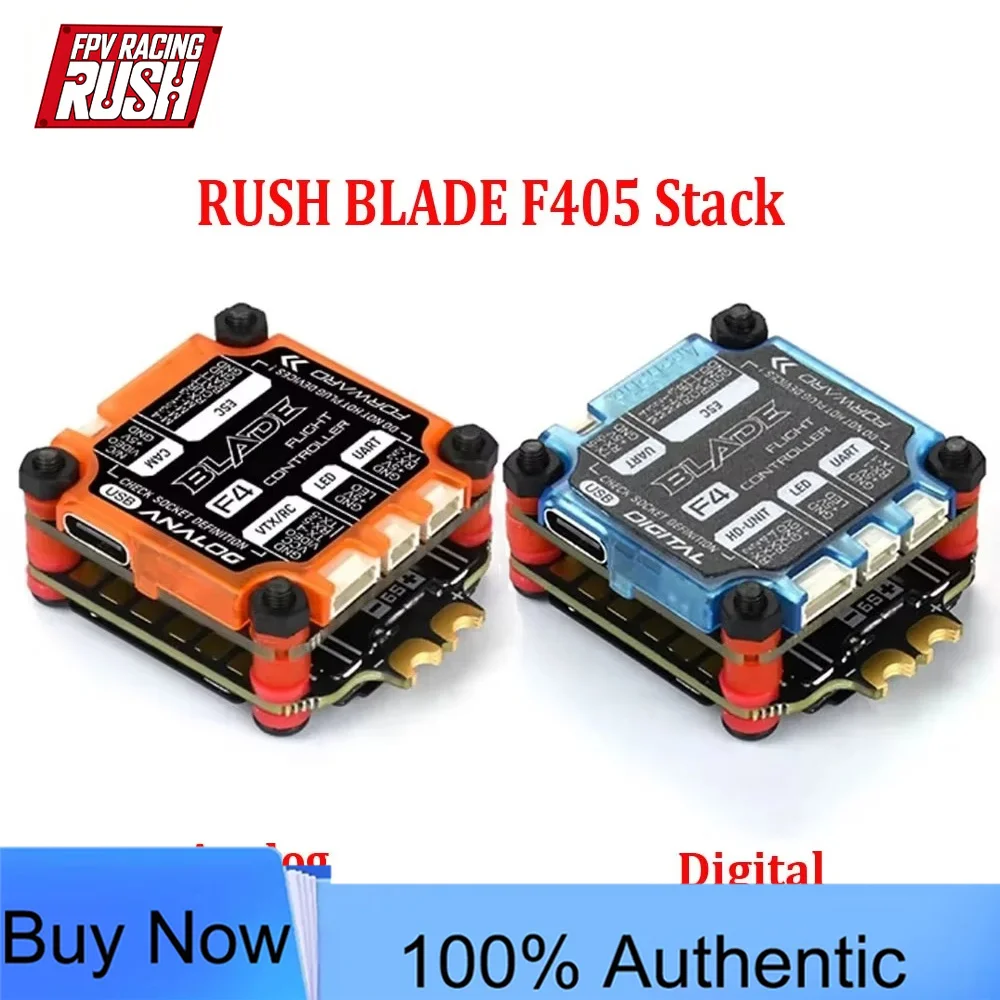 RUSHFPV RUSH BLADE F405 Stack F405 Flight Controller 50A Sport F4 ESC 128K for RC FPV Freestyle Drone
RUSHFPV RUSH BLADE F405 Stack F405 Flight Controller 50A Sport F4 ESC 128K for RC FPV Freestyle Drone