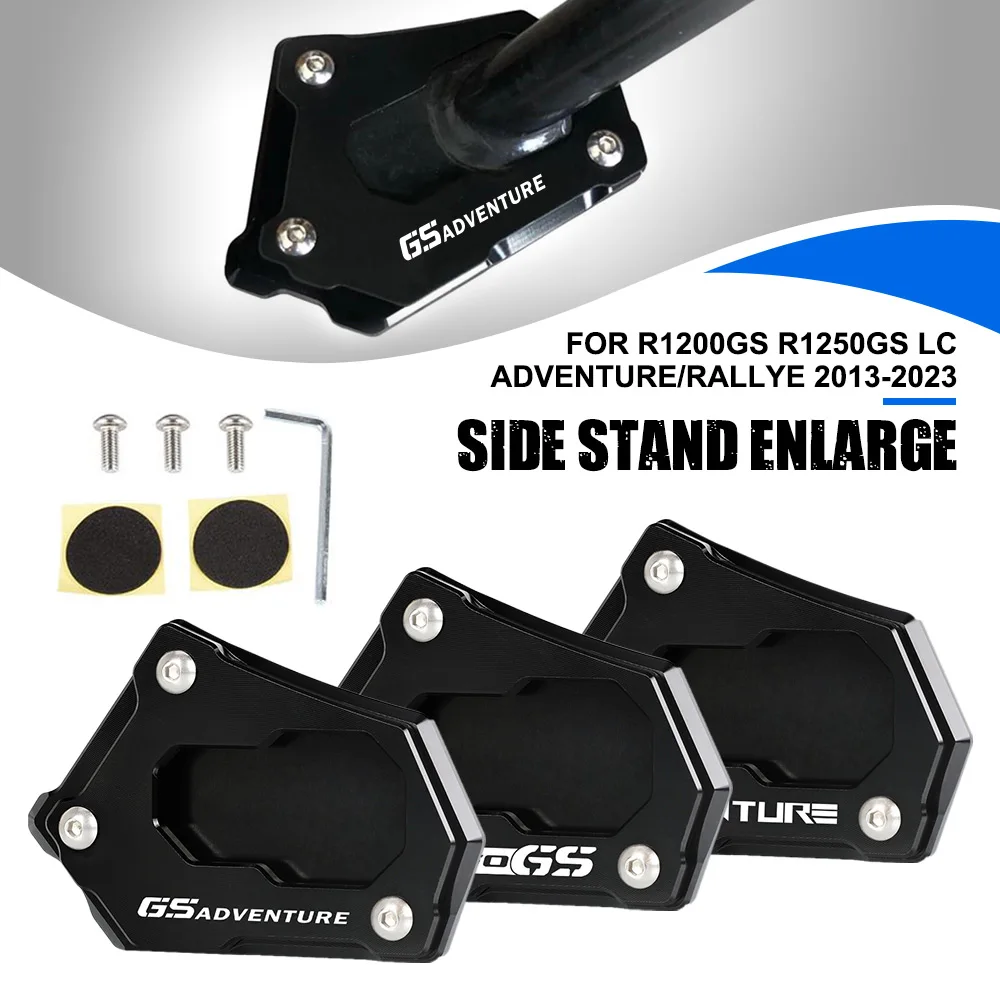 CNC Kickstand Foot Side Stand Extension Pad Support Plate Enlarge Stand For BMW R1200GS R1250GS LC Adventure/Rallye 2013-2023
CNC Kickstand Foot Side Stand Extension Pad Support Plate Enlarge Stand For BMW R1200GS R1250GS LC Adventure/Rallye 2013-2023