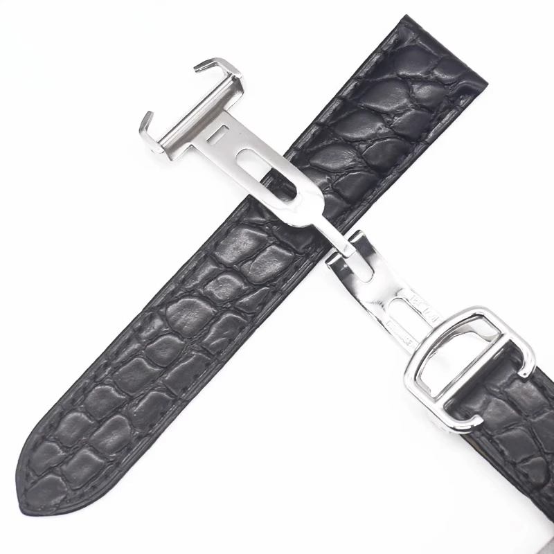 Wear-resistant Durable Genuine Crocodile Leather Watch Strap for Cartier Tank Solo Series Solid Steel Buckle Band 16 18 24 25mm
Wear-resistant Durable Genuine Crocodile Leather Watch Strap for Cartier Tank Solo Series Solid Steel Buckle Band 16 18 24 25mm