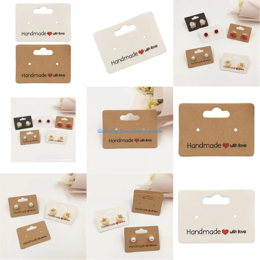 573B Набор из 100 маленьких карточек для демонстрации сережек, органайзеров для ювелирных изделий из натуральной крафт-бумаги
573B Набор из 100 маленьких карточек для демонстрации сережек, органайзеров для ювелирных изделий из натуральной крафт-бумаги