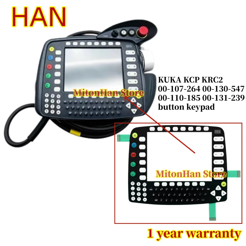 Brand New For KUKA KCP KRC2 00-107-264 00-130-547 00-110-185 00-131-239 Membrane Keyboard Film Button Keypad
Brand New For KUKA KCP KRC2 00-107-264 00-130-547 00-110-185 00-131-239 Membrane Keyboard Film Button Keypad