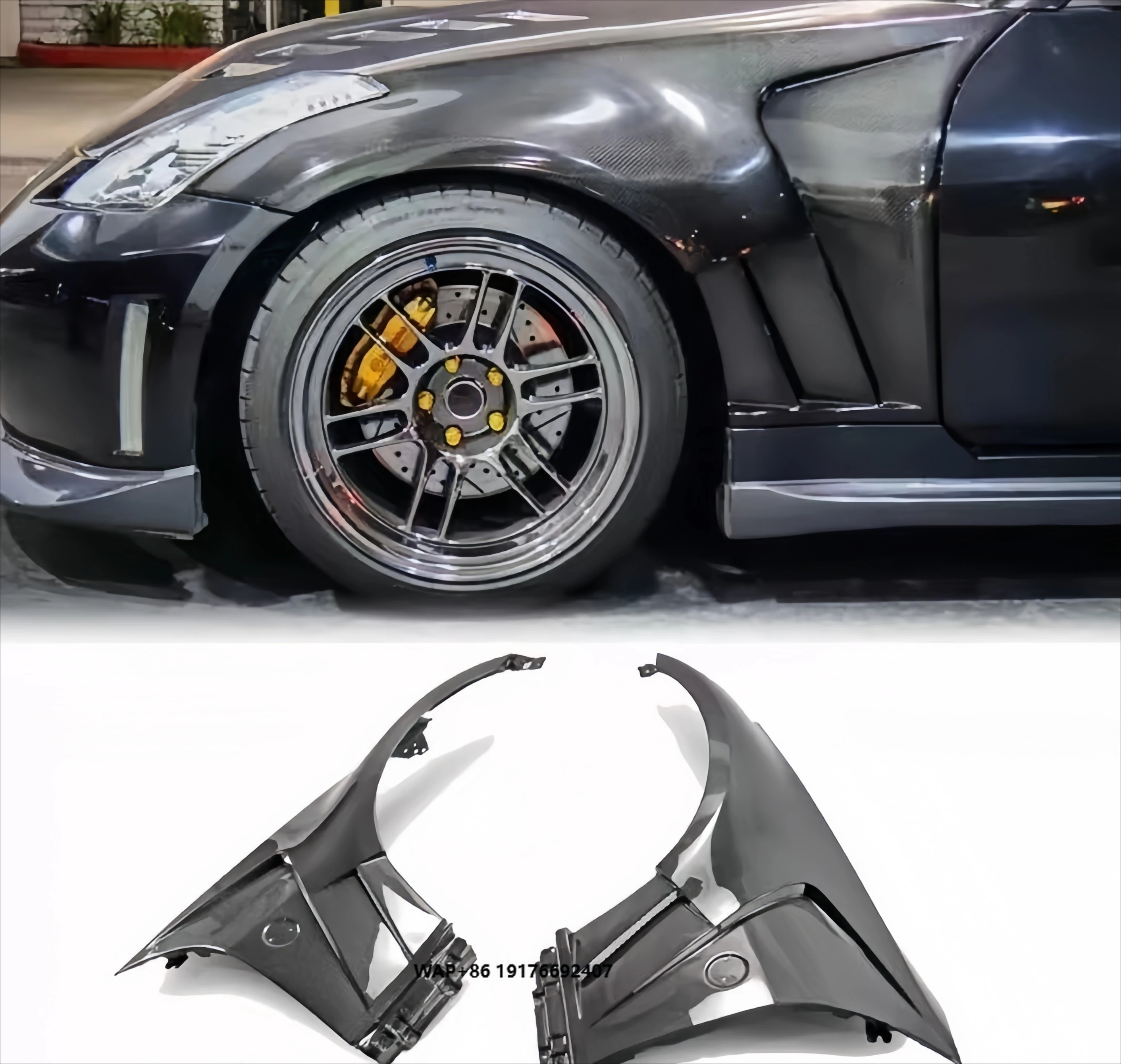 Suitable for 350Z Modification Demon Z33 Carbon Fiber Front Fender Facelift EPA Model Open-hole Front Fenders
Suitable for 350Z Modification Demon Z33 Carbon Fiber Front Fender Facelift EPA Model Open-hole Front Fenders