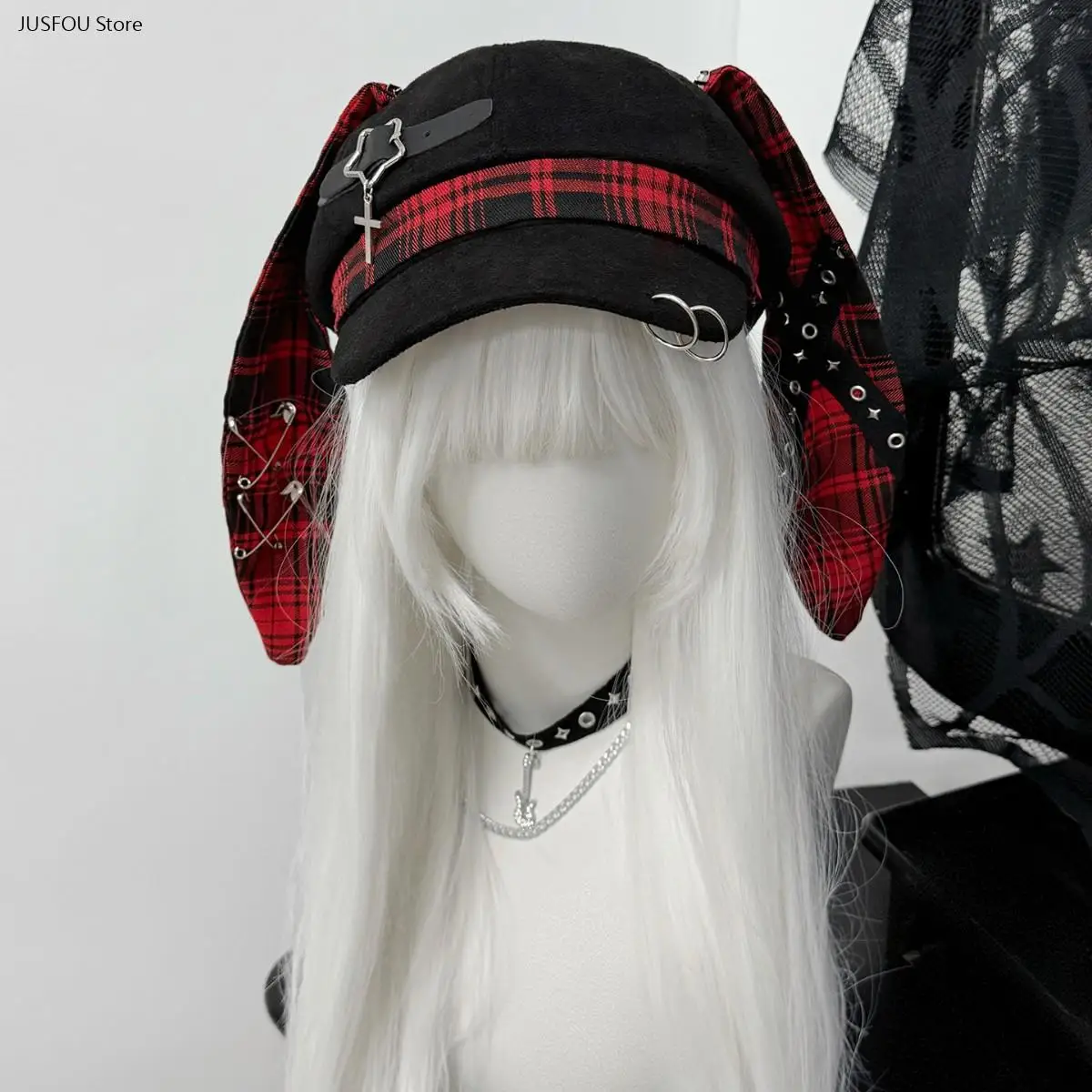 Original Subculture Y2K Punk Beret Detachable Rabbit Ear Design Face Slimming Fashion Women Headwear
Original Subculture Y2K Punk Beret Detachable Rabbit Ear Design Face Slimming Fashion Women Headwear