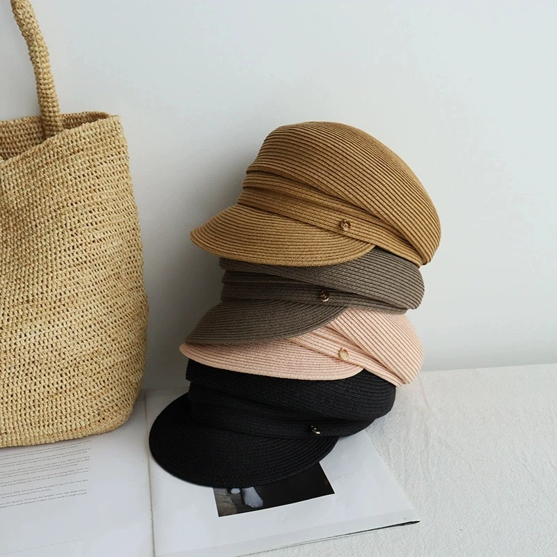 Summer Women Hand-knitted Straw Hat Sun - Protection Baseball Caps Sun Hats Make The Face Look Smaller
Summer Women Hand-knitted Straw Hat Sun - Protection Baseball Caps Sun Hats Make The Face Look Smaller