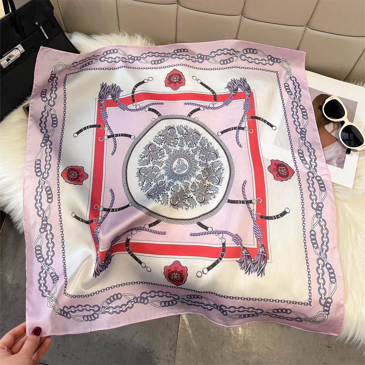 2026 Women Elegant 65cm Luxury Silk Scarf Smooth Satin Square Bandana Neck Scarf Headband Foulard Bandana Echarpes Bufanda Hijab
2026 Women Elegant 65cm Luxury Silk Scarf Smooth Satin Square Bandana Neck Scarf Headband Foulard Bandana Echarpes Bufanda Hijab