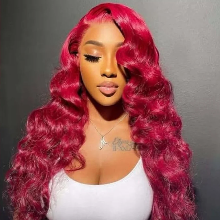 3B 3C Red Colored Body Wave Hair 200 Density Lace Frontal Wigs Human Hair Wig for Women
3B 3C Red Colored Body Wave Hair 200 Density Lace Frontal Wigs Human Hair Wig for Women