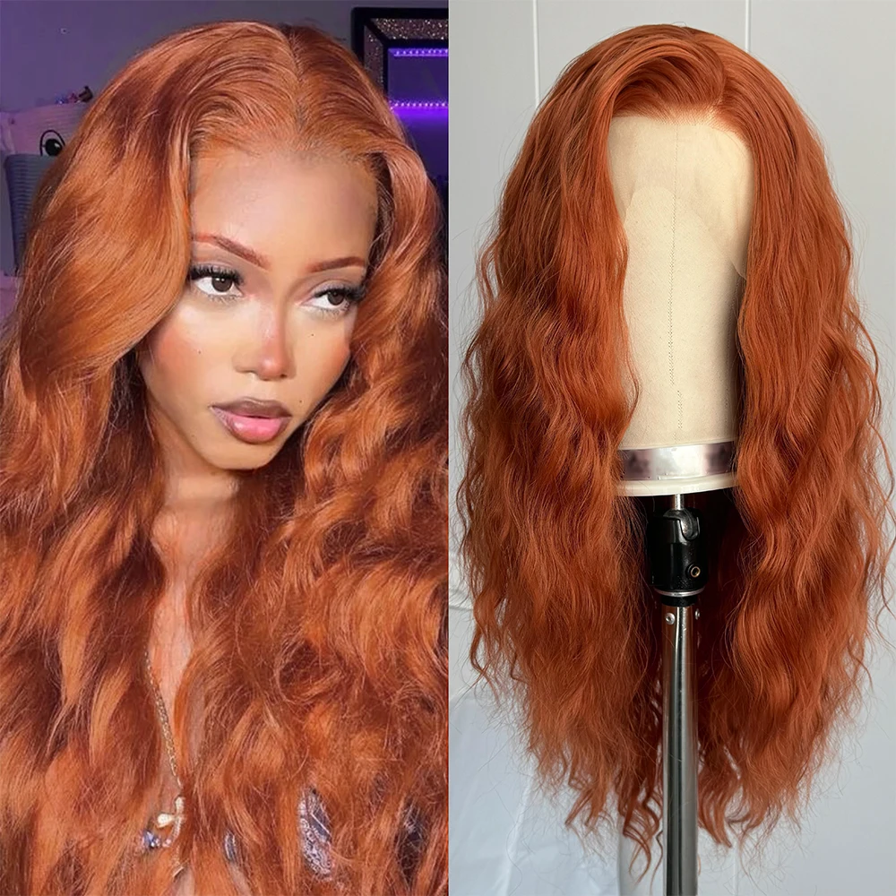 Ginger Orange Wig Synthetic Lace Front Wigs for Women Long Natural Wave Wig Ginger Curly Wig Heat Resistant Cosplay Daily Use
Ginger Orange Wig Synthetic Lace Front Wigs for Women Long Natural Wave Wig Ginger Curly Wig Heat Resistant Cosplay Daily Use