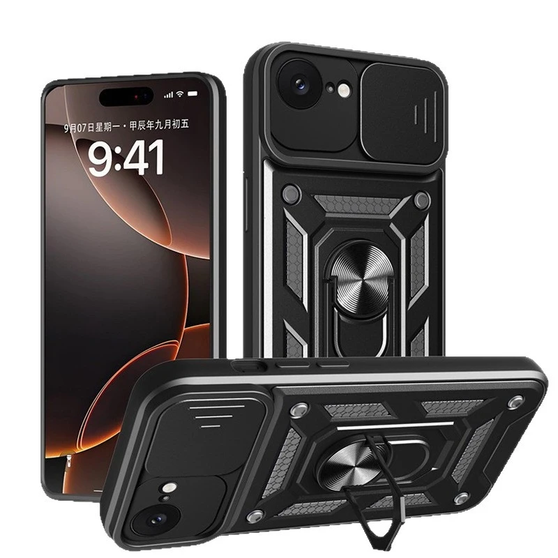 Armor Case For iPhone 17 16 15 14 13 12 11 Pro Max 16e 17 Air 15 14 Plus Slide Camera Cover Ring Holder Stand Phone Case
Armor Case For iPhone 17 16 15 14 13 12 11 Pro Max 16e 17 Air 15 14 Plus Slide Camera Cover Ring Holder Stand Phone Case