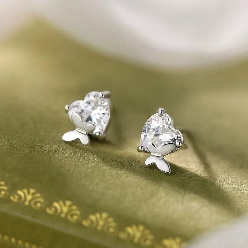 Sam Panda 925 Sterling Silver Butterfly Zircon Earring for Women Ear Stud Elegant Cute Fresh Versatile Jewelry Gift Dropshipping
Sam Panda 925 Sterling Silver Butterfly Zircon Earring for Women Ear Stud Elegant Cute Fresh Versatile Jewelry Gift Dropshipping