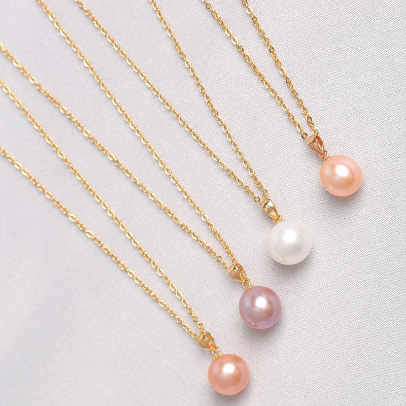 Real 18K Yellow Gold Necklace Pendant Round Natural Freshwater Pearl Pure AU750 Fine Jewelry for Women Wedding Party Gift
Real 18K Yellow Gold Necklace Pendant Round Natural Freshwater Pearl Pure AU750 Fine Jewelry for Women Wedding Party Gift