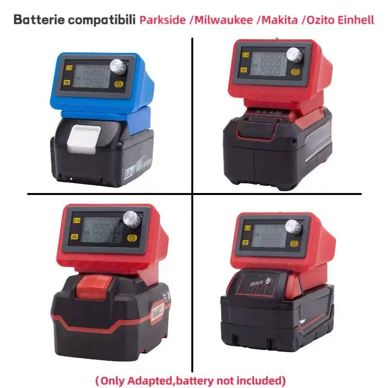 Adjustable DC Power Supply Variable Regulated Lab Bench Power Switch for Makita Ozito Einhell Milwaukee Parkside Batteries.
Adjustable DC Power Supply Variable Regulated Lab Bench Power Switch for Makita Ozito Einhell Milwaukee Parkside Batteries.