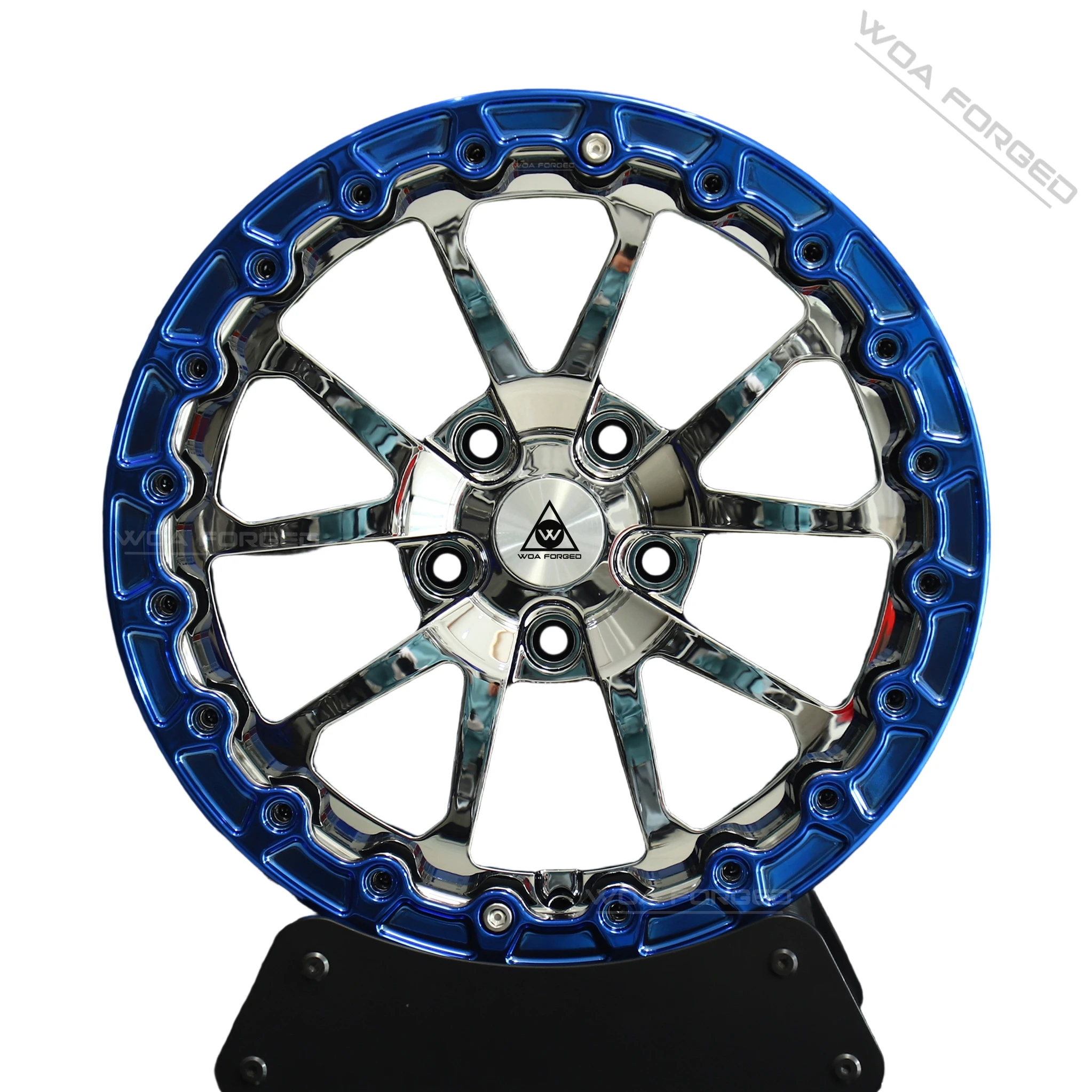 Beadlock Racing Wheel 2-piece17 18 Inch Multi-spoke Triple Chrome Finish Concave 5x120 5x114.3 for GT-R R8 911
Beadlock Racing Wheel 2-piece17 18 Inch Multi-spoke Triple Chrome Finish Concave 5x120 5x114.3 for GT-R R8 911