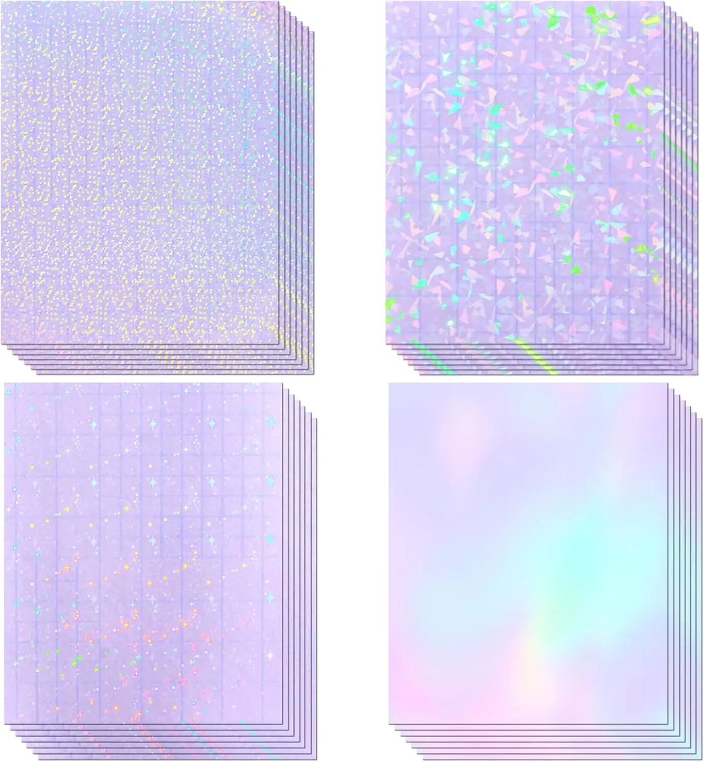 36 Sheets Holographic Laminate Sheets Clear Self Adhesive Sticker Paper | Transparent Waterproof Laminating Sheets Holographic V
36 Sheets Holographic Laminate Sheets Clear Self Adhesive Sticker Paper | Transparent Waterproof Laminating Sheets Holographic V