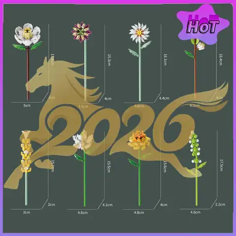 Advent Calendar 2025 Flower Bouquet Building Blocks Christmas Advent Calendar Holiday Countdown Calendar Gifts for Adult