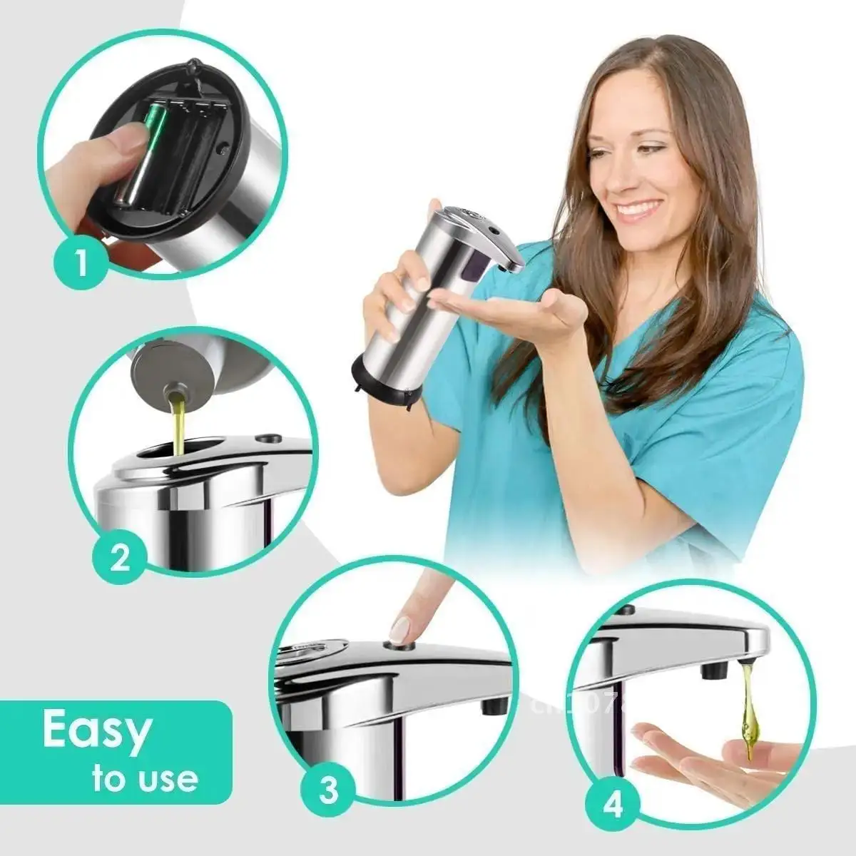 Stainless Steel Automatic Liquid Soap Dispenser Smart Sensor 250ML Hand Wash Induction Sanitizer Dispenser Home Kitchen Bathroom
Stainless Steel Automatic Liquid Soap Dispenser Smart Sensor 250ML Hand Wash Induction Sanitizer Dispenser Home Kitchen Bathroom