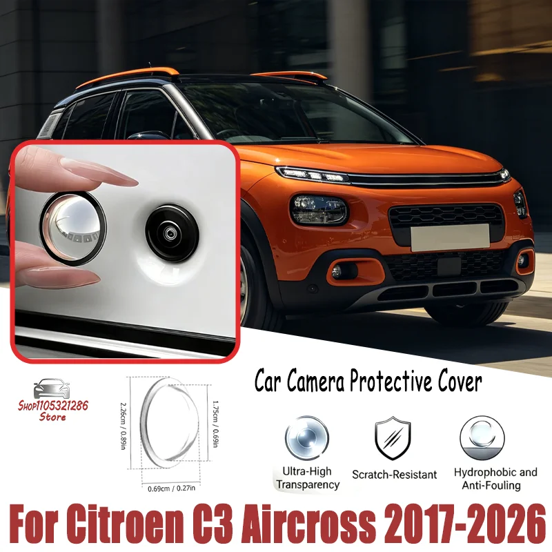 For Citroen C3 Aircross 2017-2026 2Pcs 360 Reverse Camera Lens Protector, Anti-Scratch PC Clear Sticker, Waterproof Dustproof
For Citroen C3 Aircross 2017-2026 2Pcs 360 Reverse Camera Lens Protector, Anti-Scratch PC Clear Sticker, Waterproof Dustproof