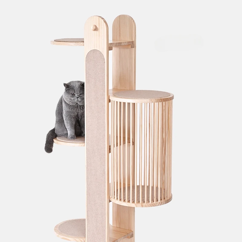 Solid Wood Cat Climbing Frame, Nest, Cat Tree Integrated Large Japanese Style Minimalist Vertical Cat Jumping Platform
Solid Wood Cat Climbing Frame, Nest, Cat Tree Integrated Large Japanese Style Minimalist Vertical Cat Jumping Platform