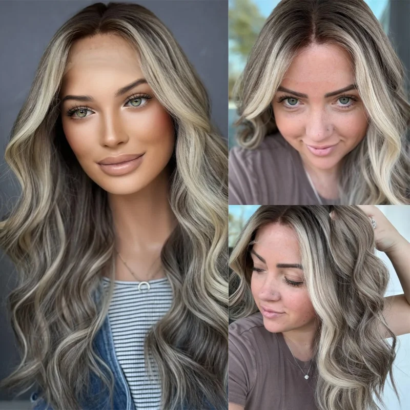 Высококачественный парик омбре: пепельно-русый с коричневым, синтетический, с HD-кружевной передней частью, для женщин, термостойкое волокно, без клея, с предварительно выщипанной линией роста волос
Высококачественный парик омбре: пепельно-русый с коричневым, синтетический, с HD-кружевной передней частью, для женщин, термостойкое волокно, без клея, с предварительно выщипанной линией роста волос