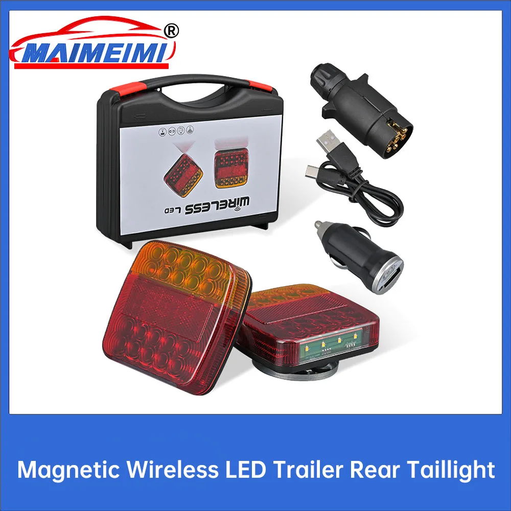 Magnetic Wireless LED Trailer Rear Taillight Signal Warning Brake Lamp Truck Tail Light For Caravan RV Camper Lorry Truck
Magnetic Wireless LED Trailer Rear Taillight Signal Warning Brake Lamp Truck Tail Light For Caravan RV Camper Lorry Truck