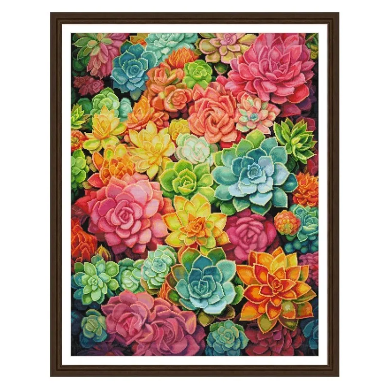 Cross Stitch11CT 14CT Succulents Embroidery DIY Printed Kits Needlework Sets Home Decor Crafts 101 Colors
Cross Stitch11CT 14CT Succulents Embroidery DIY Printed Kits Needlework Sets Home Decor Crafts 101 Colors