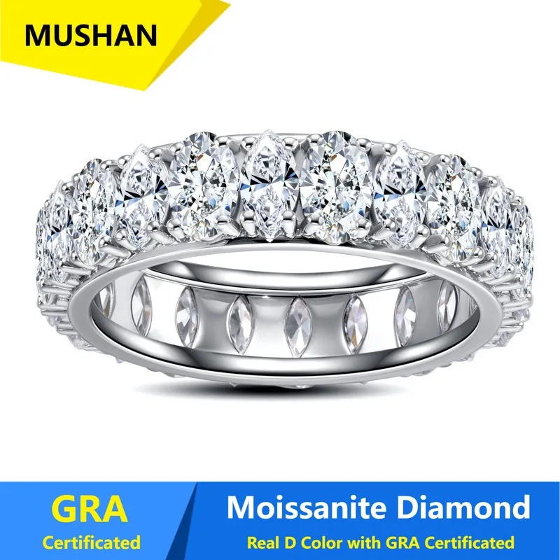 MUSHAN Luxury Jewelry 925 Sterling Silver Ring Band Women GRA Certificated Moissanite Diamond Emerald D Color Rings Fine Jewelry
MUSHAN Luxury Jewelry 925 Sterling Silver Ring Band Women GRA Certificated Moissanite Diamond Emerald D Color Rings Fine Jewelry