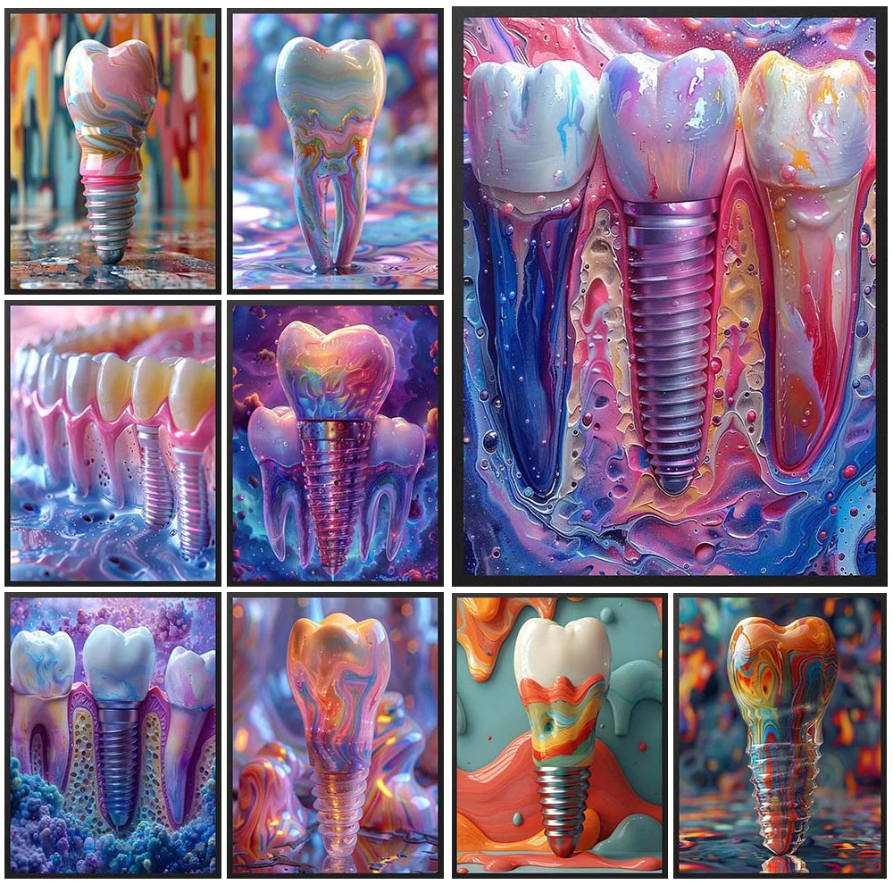 Dental Implants in Elephant Toothpaste Style Poster Wall Art Canvas Painting Home Decor Wall Pictures For Living Room Unframed
Dental Implants in Elephant Toothpaste Style Poster Wall Art Canvas Painting Home Decor Wall Pictures For Living Room Unframed
