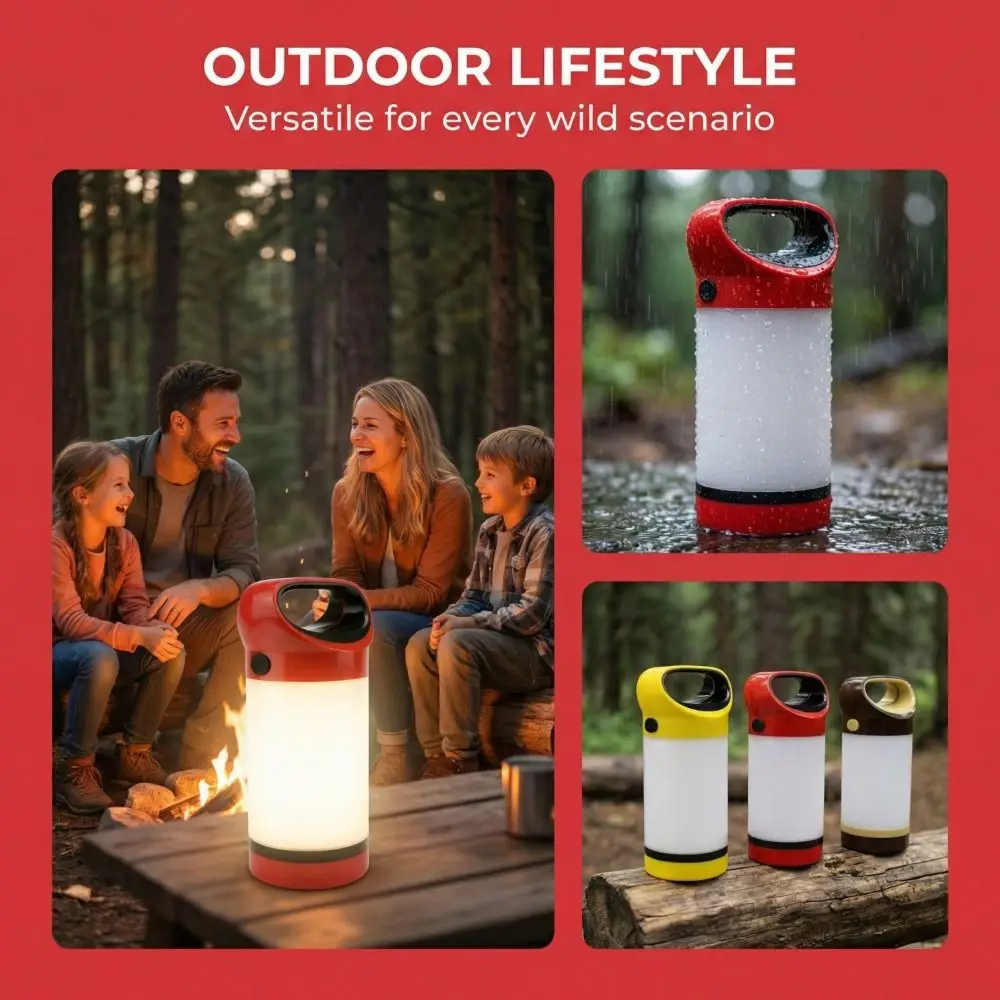 LED Lighting Outdoor Tent Lamp Portable Design Hanging Function Camping Lamp Household Use Power Outage Lighting Emergency Lamp
LED Lighting Outdoor Tent Lamp Portable Design Hanging Function Camping Lamp Household Use Power Outage Lighting Emergency Lamp